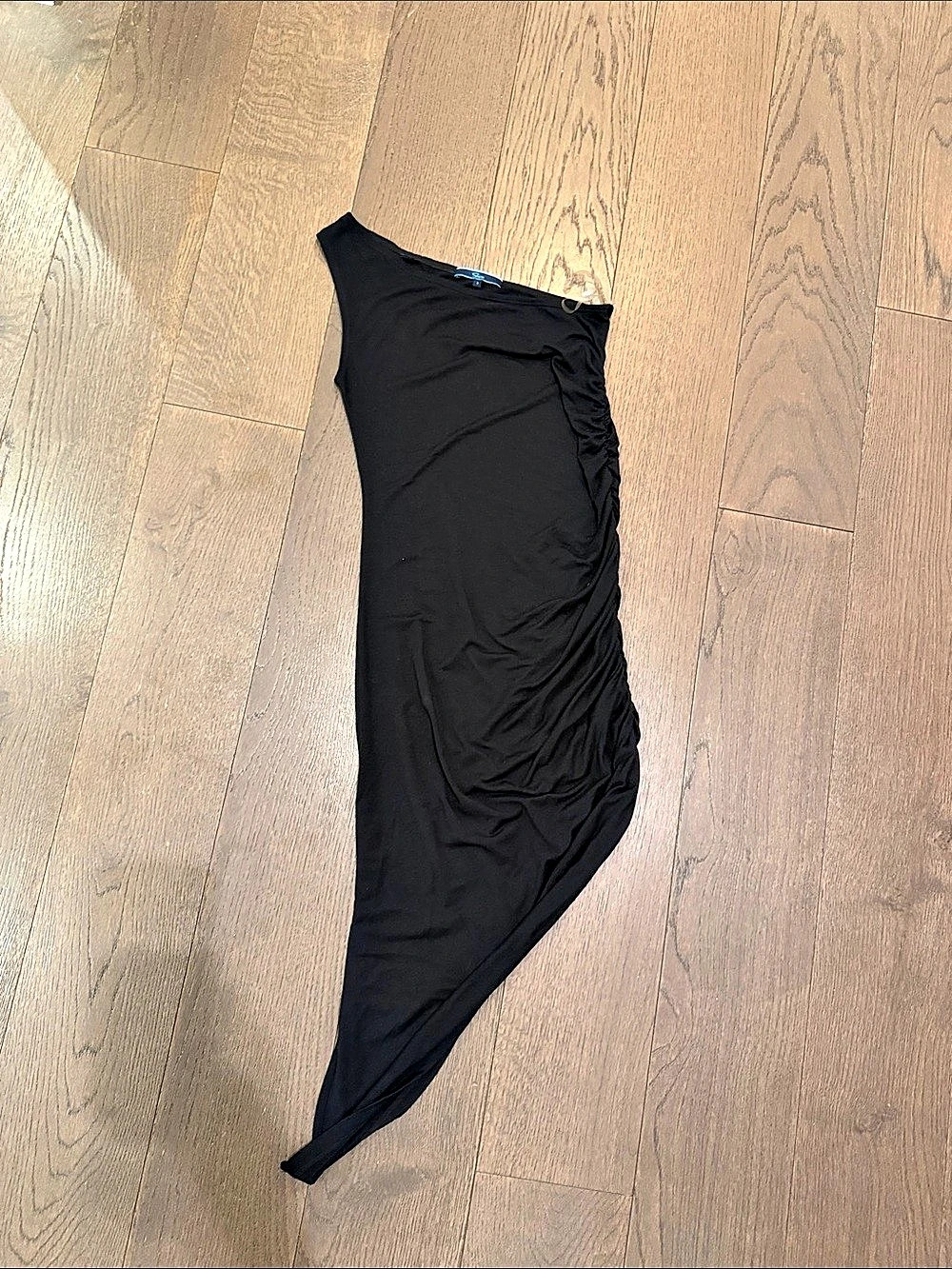 Shore Black Asymmetrical Dress Size Small Like New